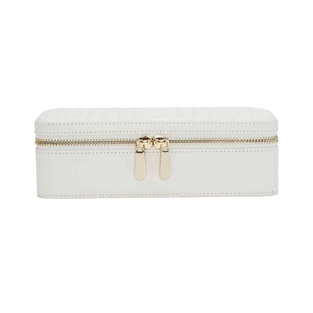 Wolf Handmade Maria Medium Zip Case, White